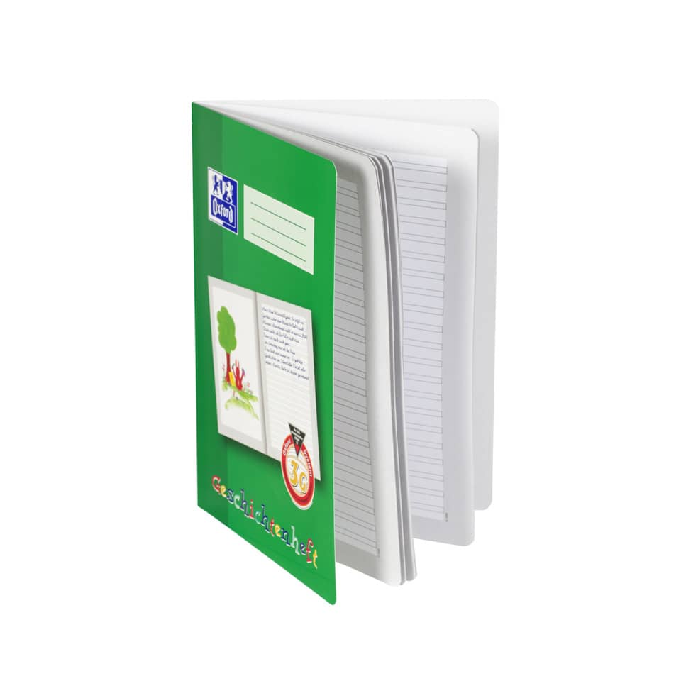 Notizbuch, Notizheft, Drahtheft, Spiralheft, Grün