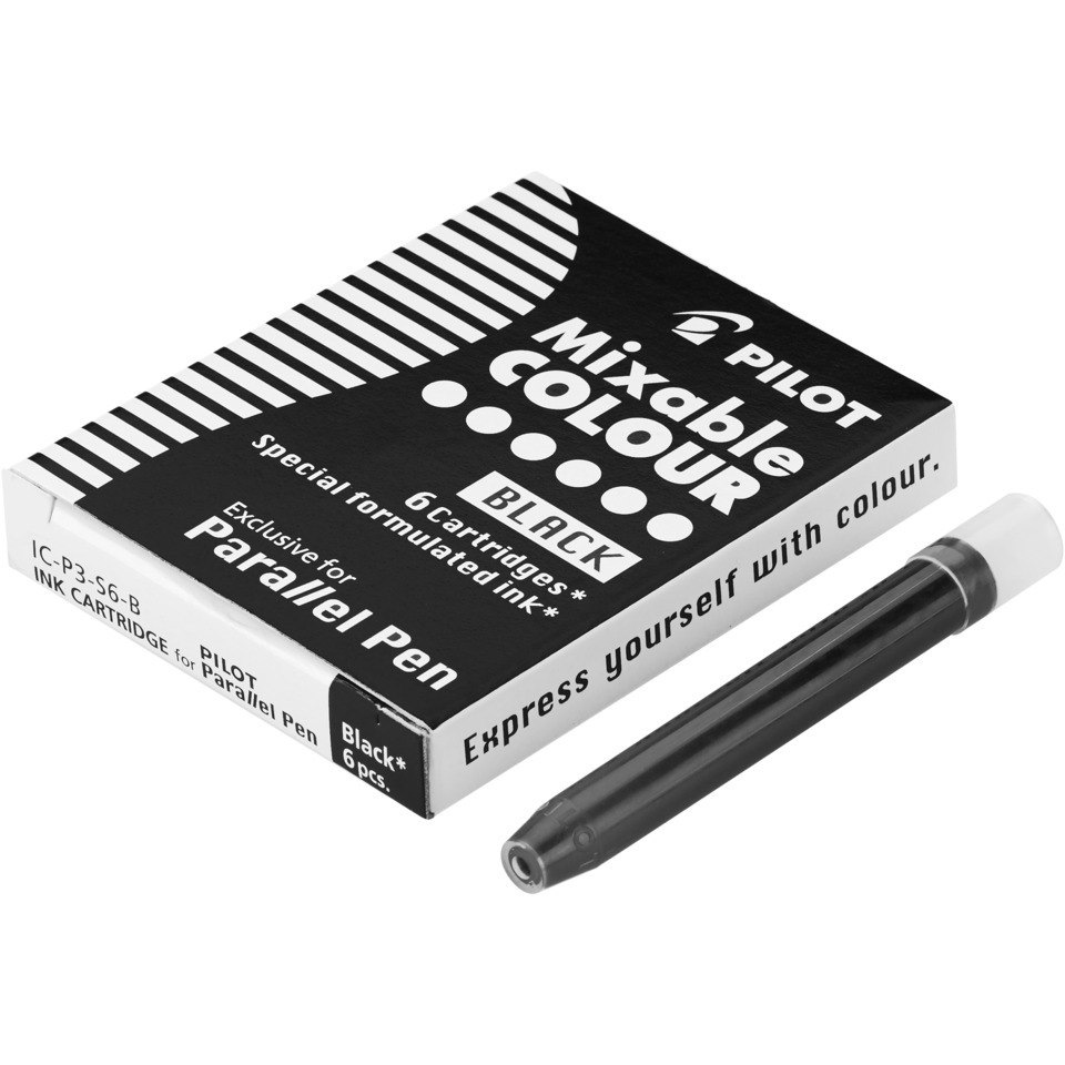 Marker, Permanent ink, Schwarz, Tintenpatrone, Parallelstift