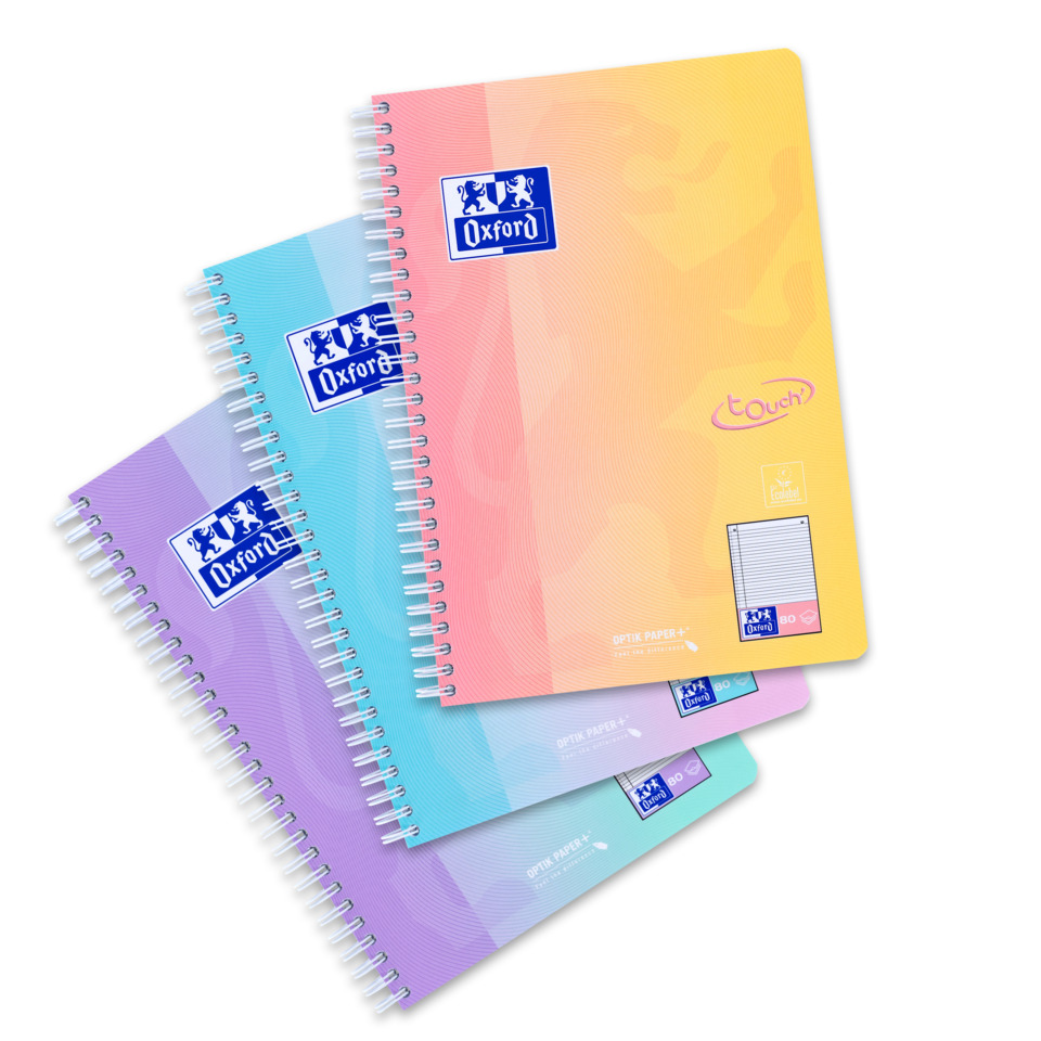 Notizbuch, Spiralbuch, Oxford, Kunstpapier, Lineatur
