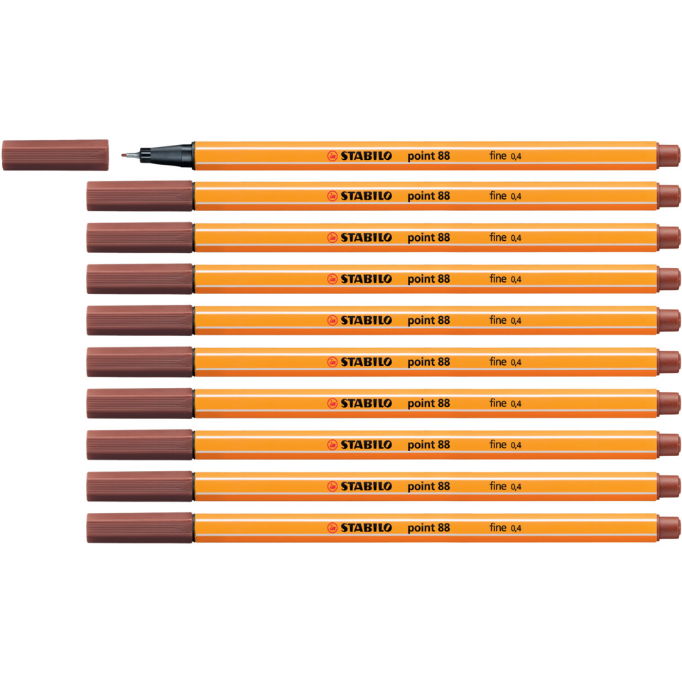 Marker, Stift, orange, feiner Punkt, Stabilo