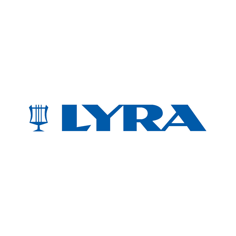 Logo, Lyra, Markenlogo, Blau, Harfe