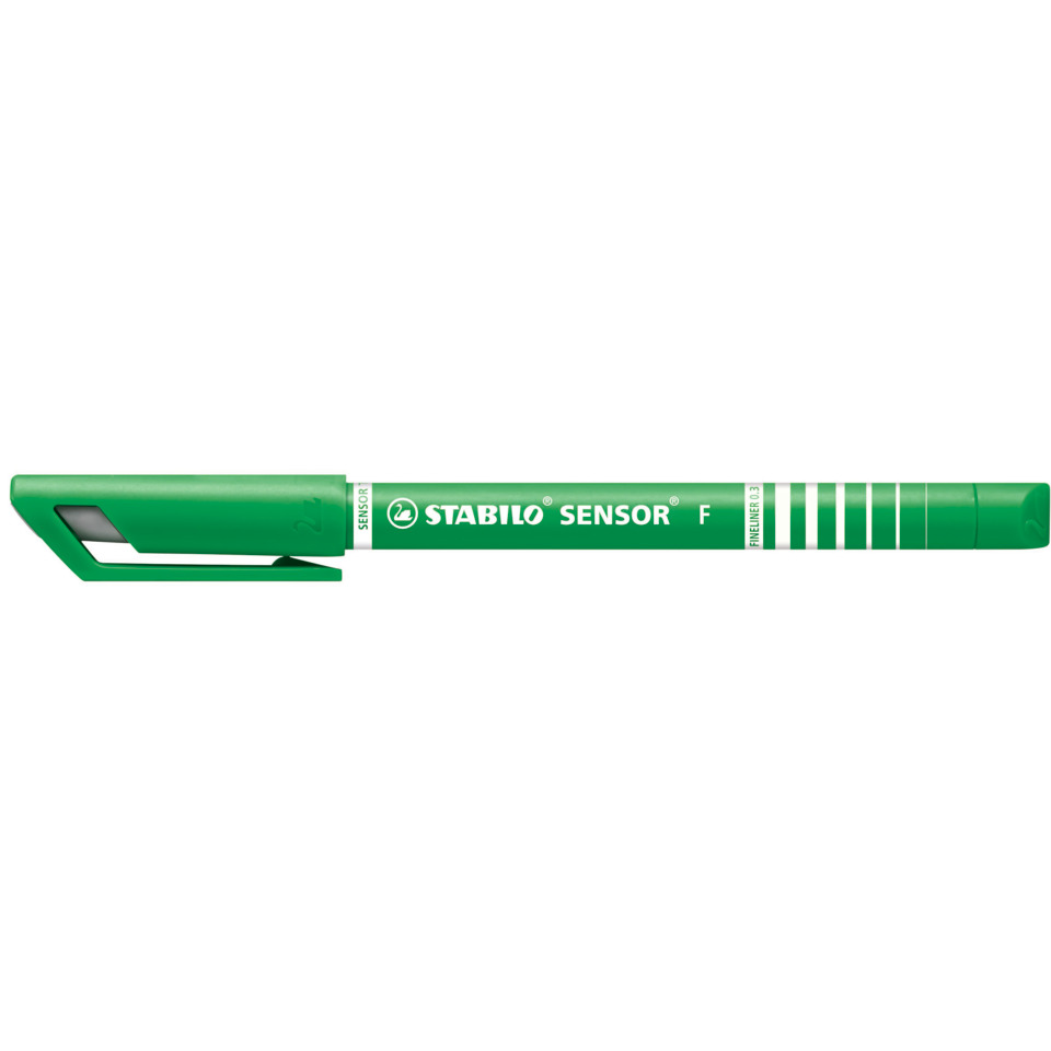 Marker, Stift, Grün, Kappaverschluss, Stabilo Sensor