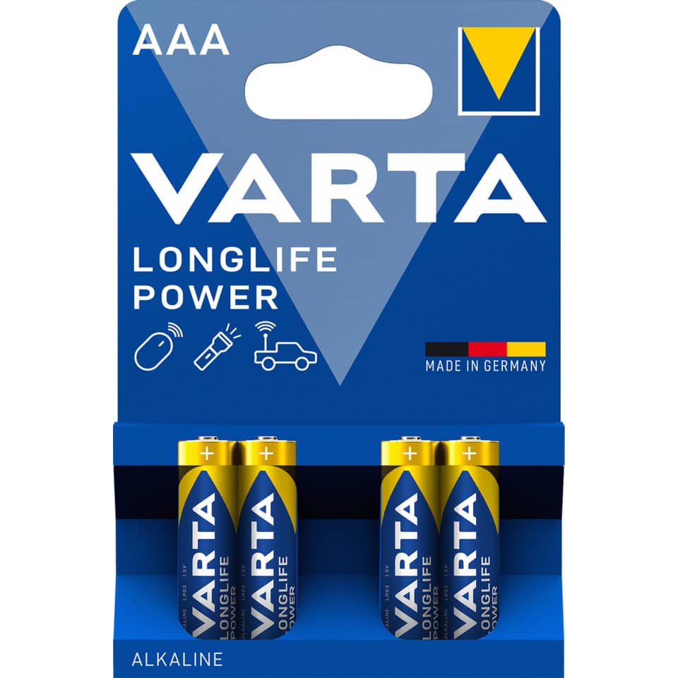 VARTA Batterie, AA Batterie, Alkaline, Longlife Power, Made in Germany