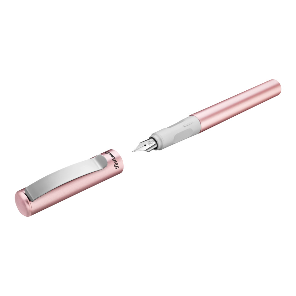 Fountain pen, Nib, Roségold, Kappe, Metallisch pink