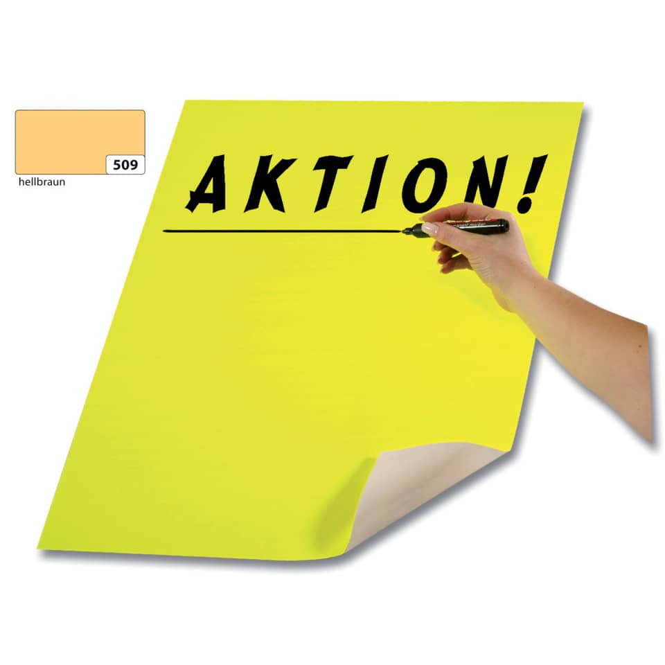 Plakatkarton, 48x68cm, 380g/m², hellbraun FOLIA 65509