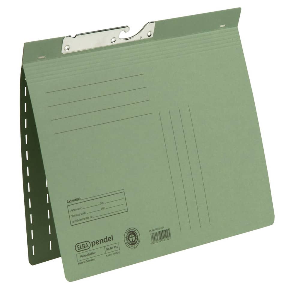 Briefhülle, Ordner, Halterung, Grün, A4