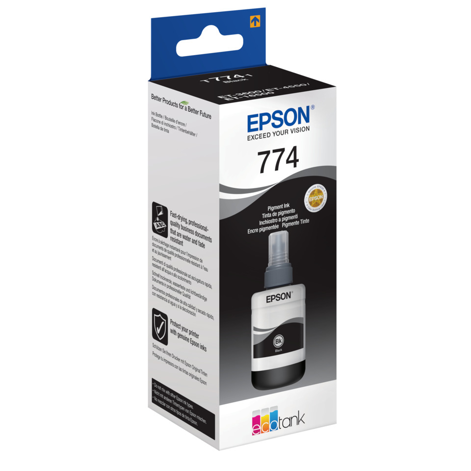 Tintenpatrone, Pigmenttinte, Druckerzubehör, Epson 774, BK Schwarz