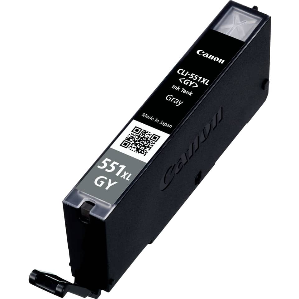 Tintenpatrone, Grau, Canon, CLI-551XL, Made in Japan