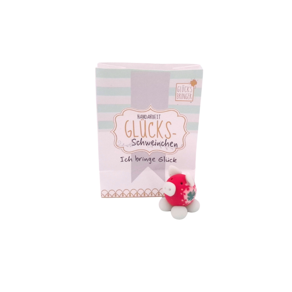 Handarbeit, Glücksbringer, Schweinchen, Figur, Paket