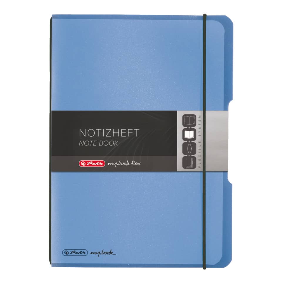 Notizbuch, Notebook, Blau, Cover?, Gummibband?