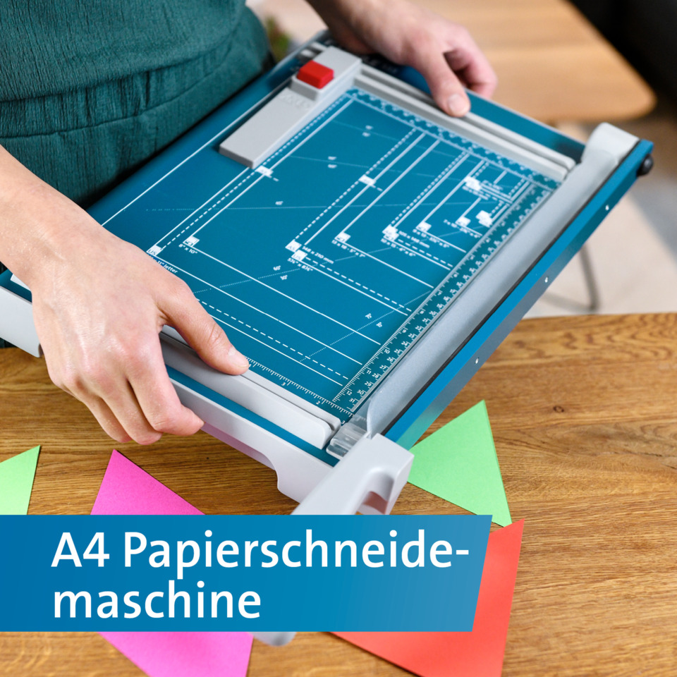 Papierschneidemaschine, A4, Schneidematte, Rädchen, Skalierung