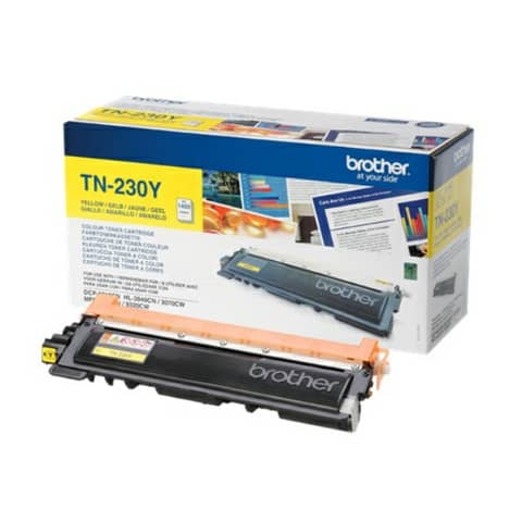 Lasertoner TN-230Y, für Brother LED-Drucker, ca. 1.400 Seiten, gelb BROTHER TN230Y