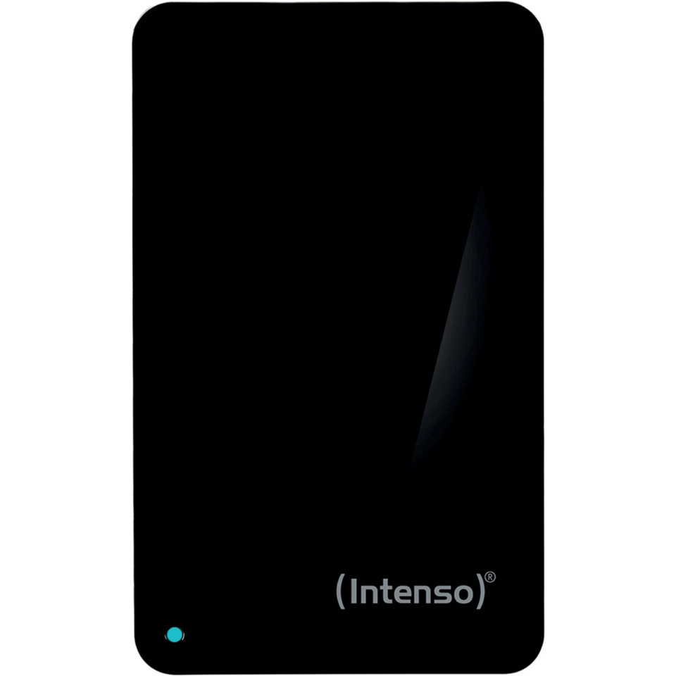 Powerbank, Batterie, Schwarz, abgerundete Ecken, Intenso-Logo