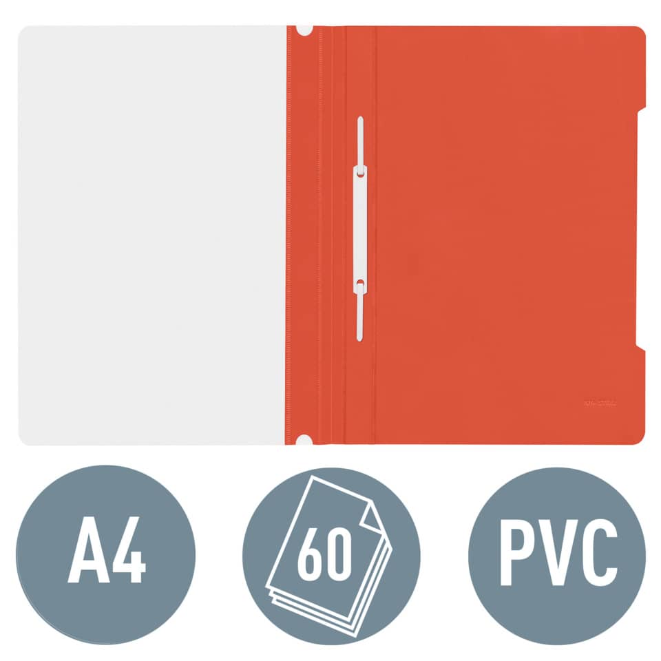  A4,  Ordner,  PVC,  Orange,  Reißverschluss