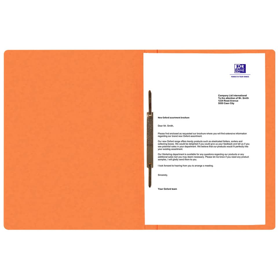orange Ordner, Dokumentennah folder, Ringordner, orange Farbe, Brief/Dokument