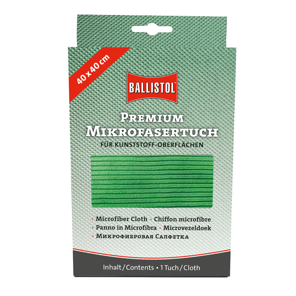 Mikrofaserpad, Mikrofaser, Kunststoffoberfläche, grün, Reinigungslappen