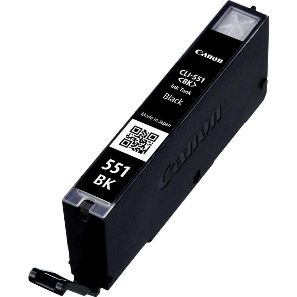 Tintenpatrone, Canon, BK, 551, Schwarz, Tintenpatrone, Canon, CLI-551BK, Schwarz, Made in Japan
