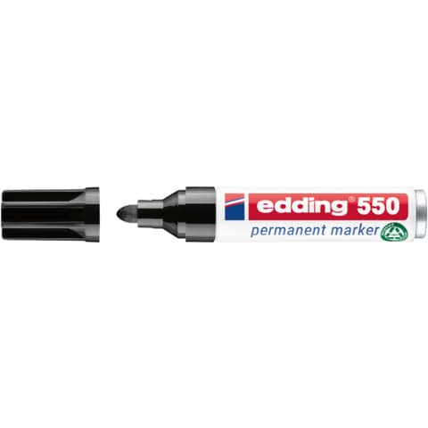 Permanentmarker 550, Rundspitze, nachfüllbar, 3-4mm, schwarz EDDING 4-550001
