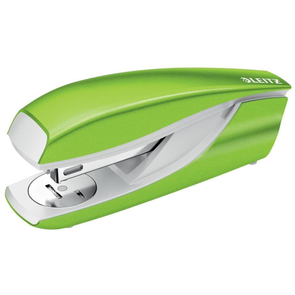 stapler, briefstanstalt, grüner stapler, metall, design