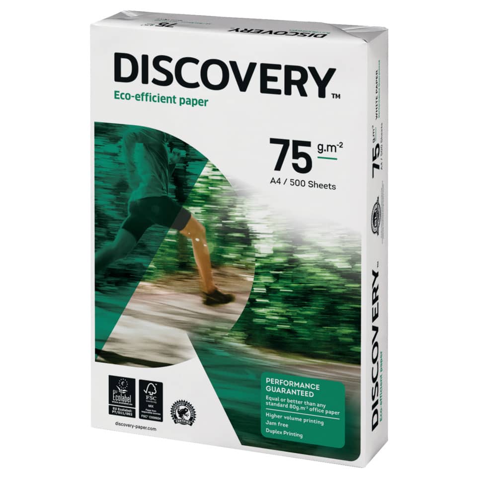 A4-Papier, 75 g/m², Eco-Papier, 500Blätter, Discovery