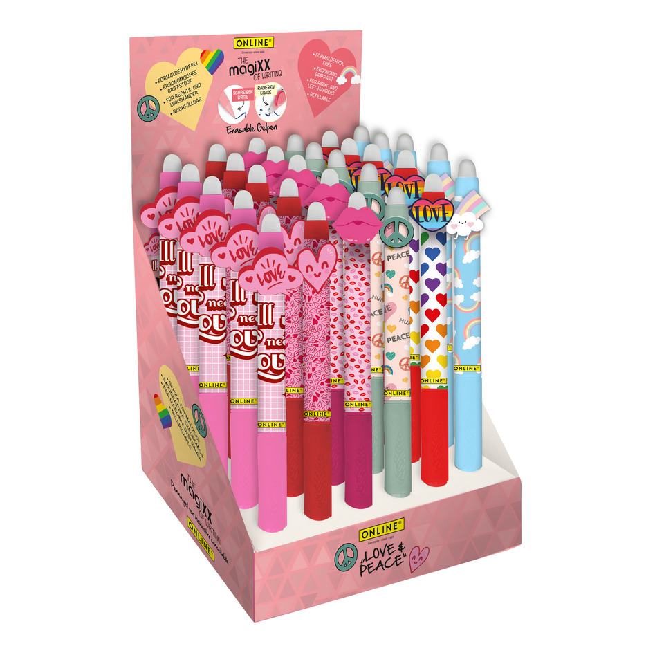 Gelschreiber magiXX Fun Love & Peace, sortiert ONLINE 35455/30