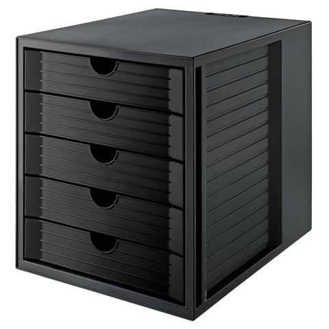 Schubladenbox SYSTEMBOX KARMA 5 Schubladen schwarz HAN 14508-13