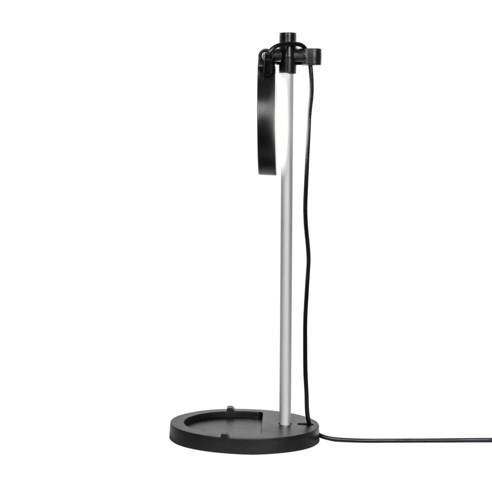 tischlampe, lampenfuß, schwarz, metall, kabel
