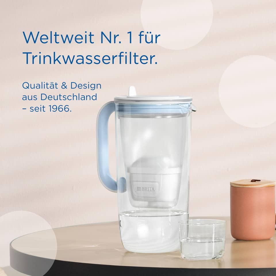 Wasserfilter, Wasserkanne, Glasbehälter, Pitcher, Bräutigam?
