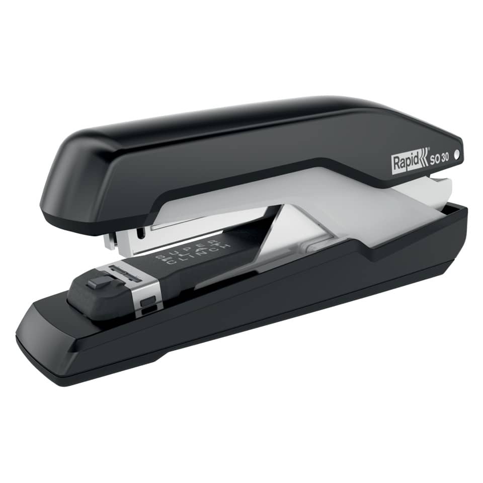 Heftgerät Supreme S30, 30 Blatt, Einlegetiefe 40 mm, schwarz/grau RAPID 5000546