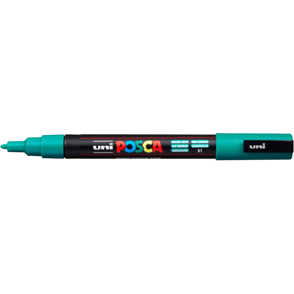 Marker, Posca, Permanent marker, Teal cap, Colored marker