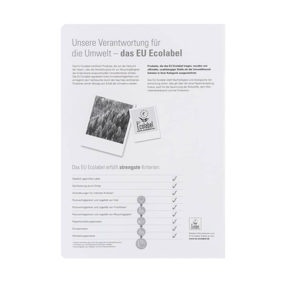 EU-Ecolabel, Label, Holz, Papier, Zertifizierung