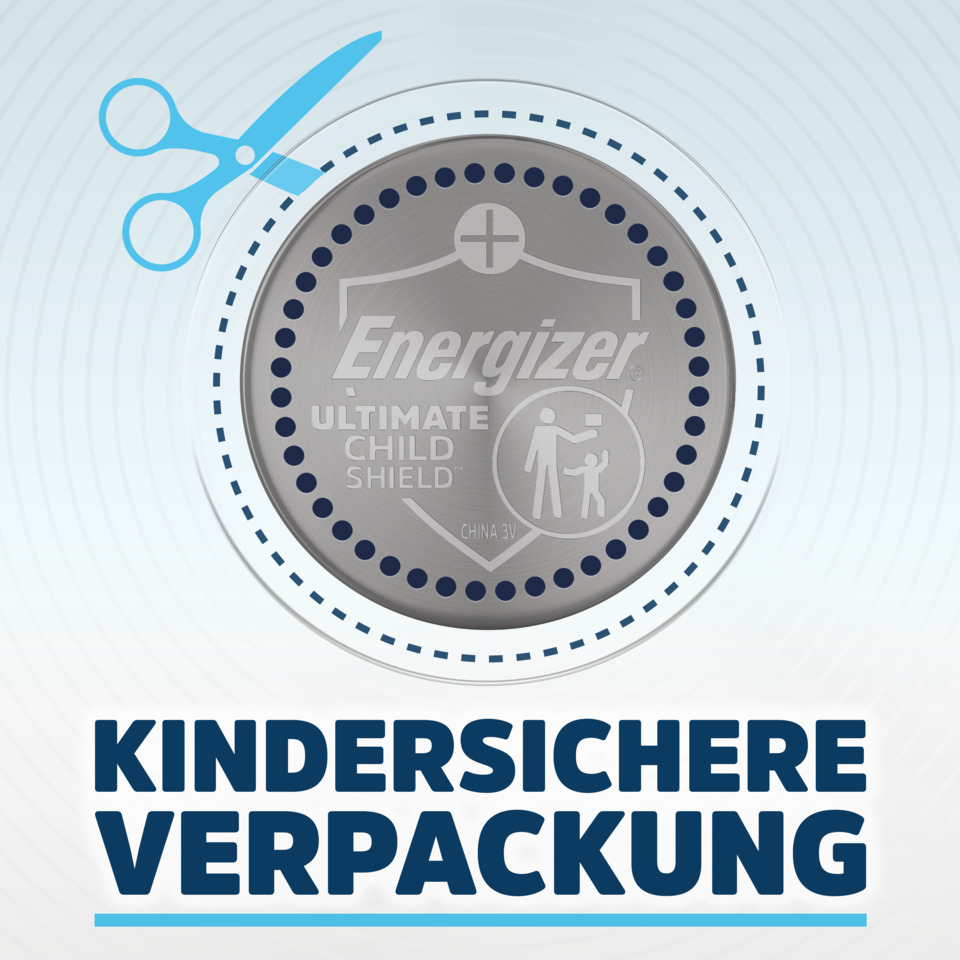 batterie, energizer, child shield, Kronenverschluss, Knopfzelle