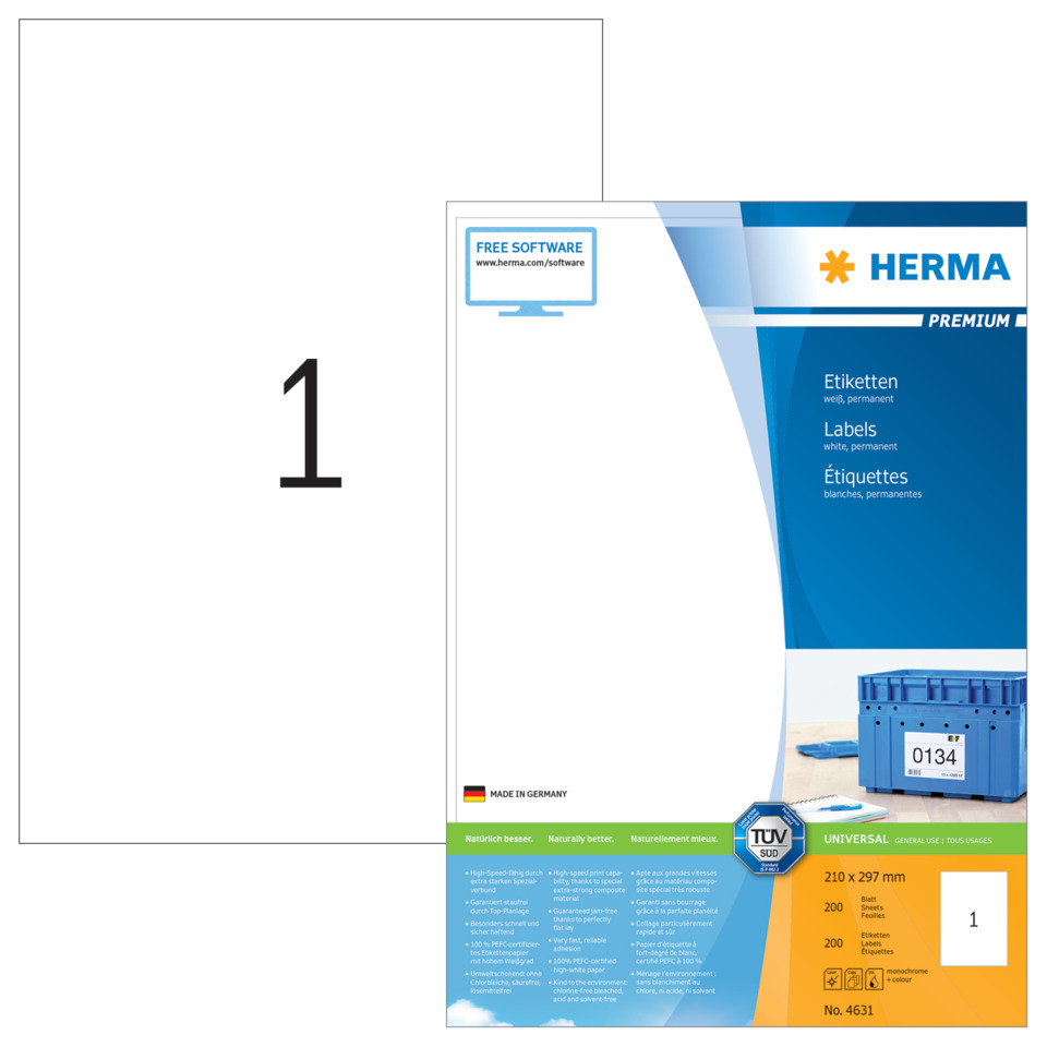 Etiketten, Labels, Druckmaterial, Kartenetiketten, 200x297 mm