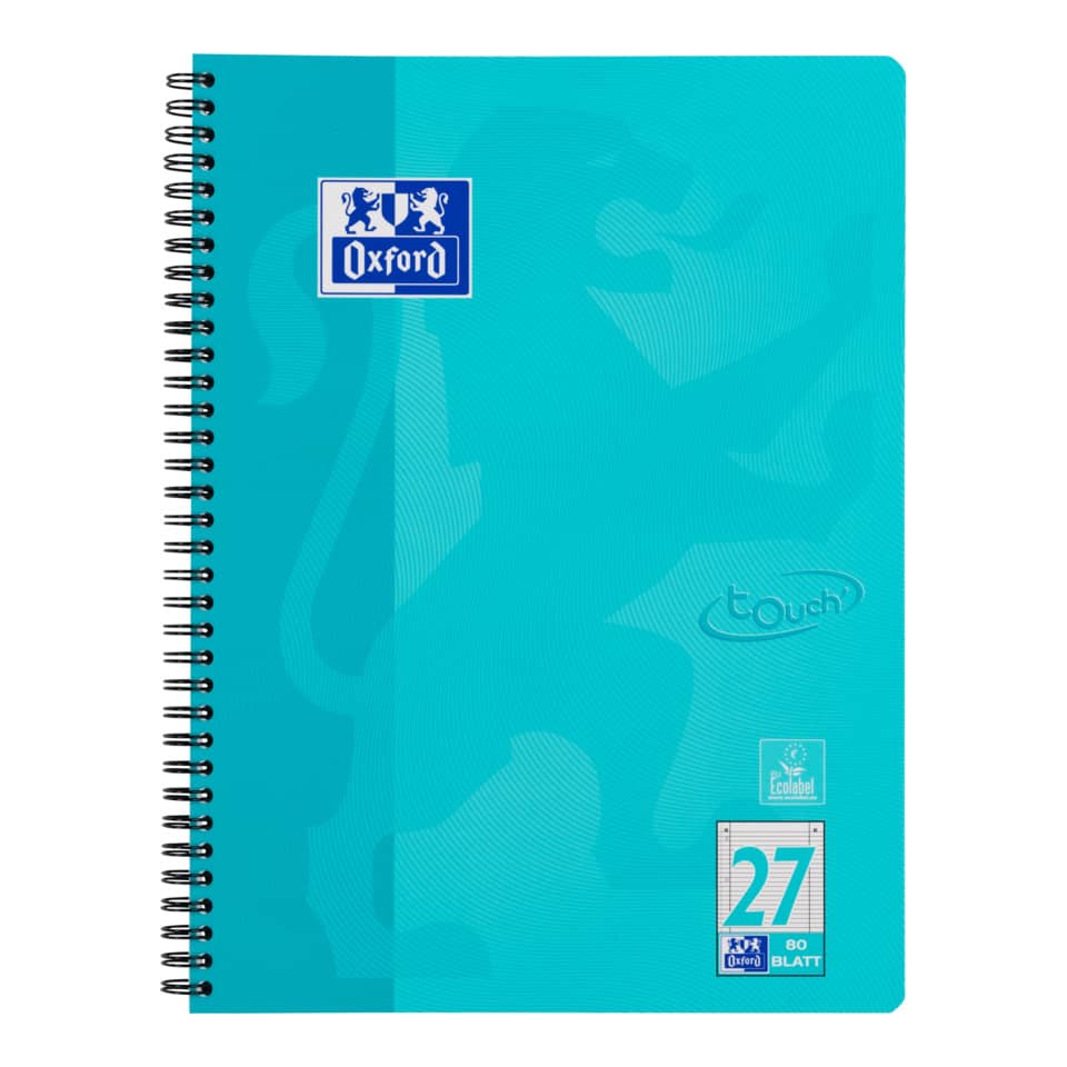 Spiralblock, Notizbuch, Kohlemuster?, Oxford, A4?, Blue notebook
