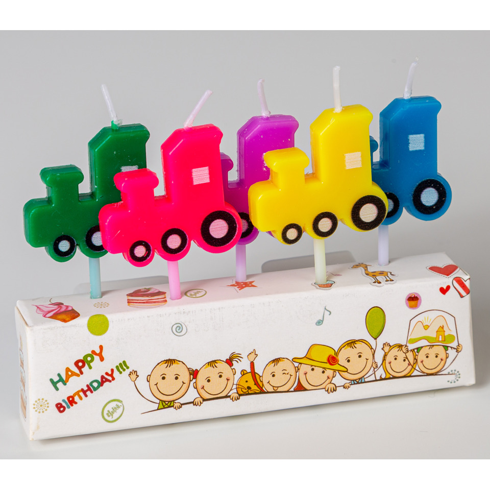 Kinderspielzeug, Kuchenkerzen, Wachskerzen, Motivzug, Sortiment