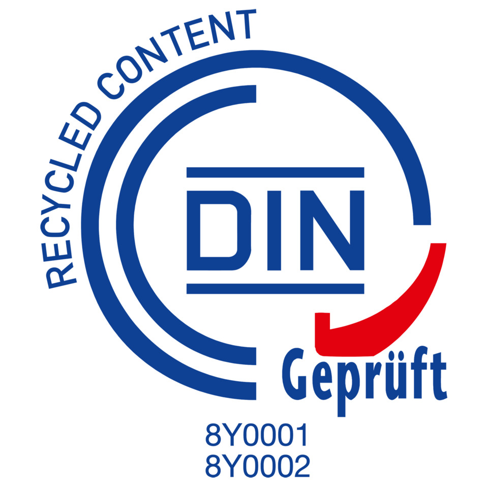 DIN geprüft, Recyclingkennzeichen, Geprüft, CE-DIN, Logo