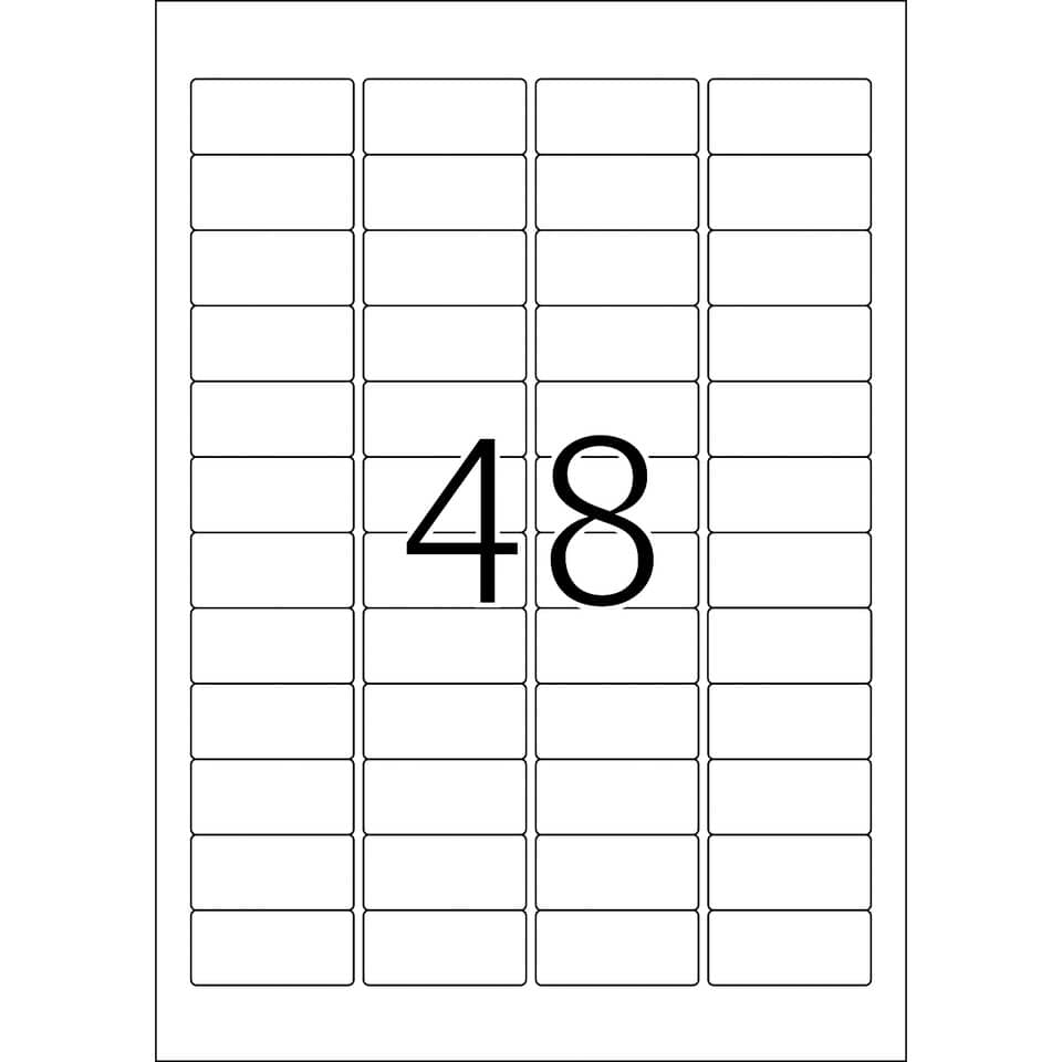 Etiketten, Stückzahl, 48, Deckblatt, Scheiben