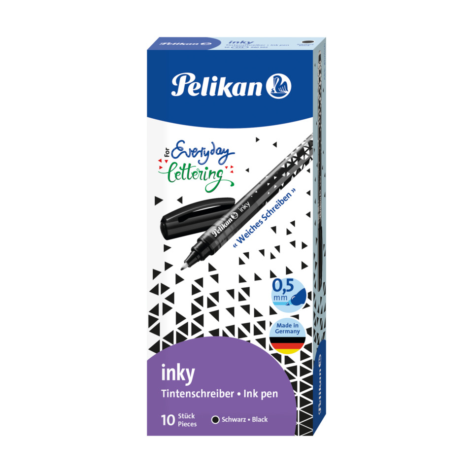 Tintenpatrone, Tintenstift, Schwarz, 0,5 mm, Made in Germany
