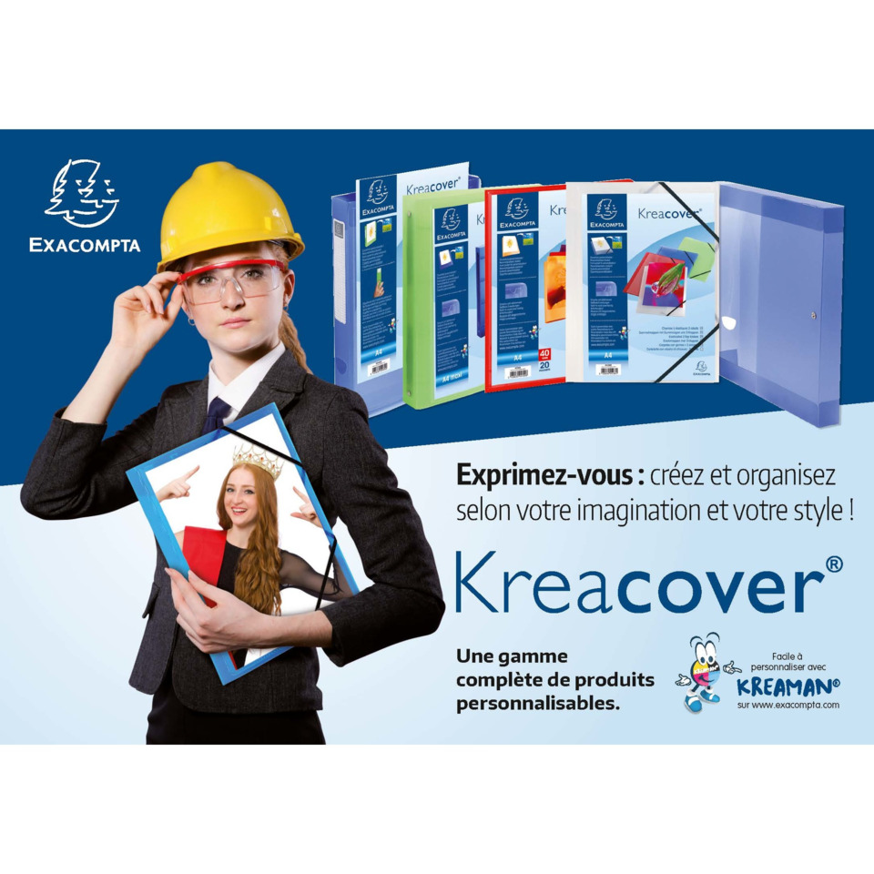 Bau, Brille, Helm, Verpackung, Kreacover, Schutzbrille, Klemmmappe, Bauhelm, Kreacover, Sortiment