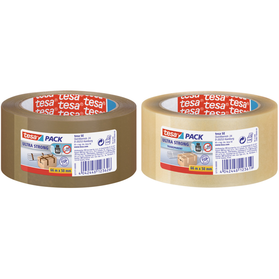 Klebeband, Paketband, Transparentes Band, Braunes Band, Klebeband mit Muster