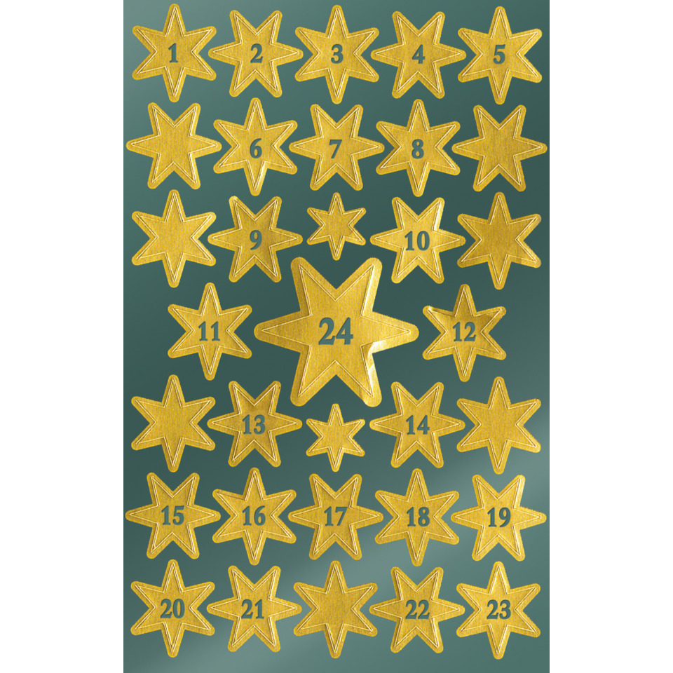 Sterne, Adventskalender, gold, Goldstern,  Muster