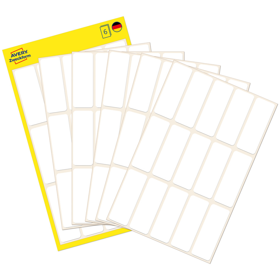 Aufkleber, Etikettenpapier, Selbstklebend, Klebepads, Blankoetiketten