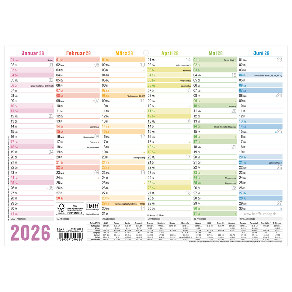 Text, Seite, Kalender, Text, Seite, Kalender, Text, Seite, Kalender