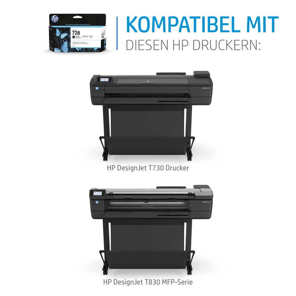Drucker, HP DesignJet, T730, T830, Großformatdrucker