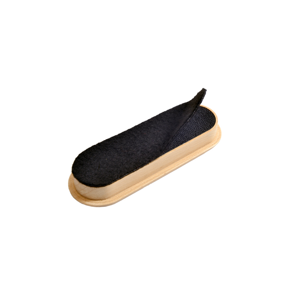 Schuhlöffel, Leder/Filz, Schuhpflege, Schuhstopper, Holzgriff