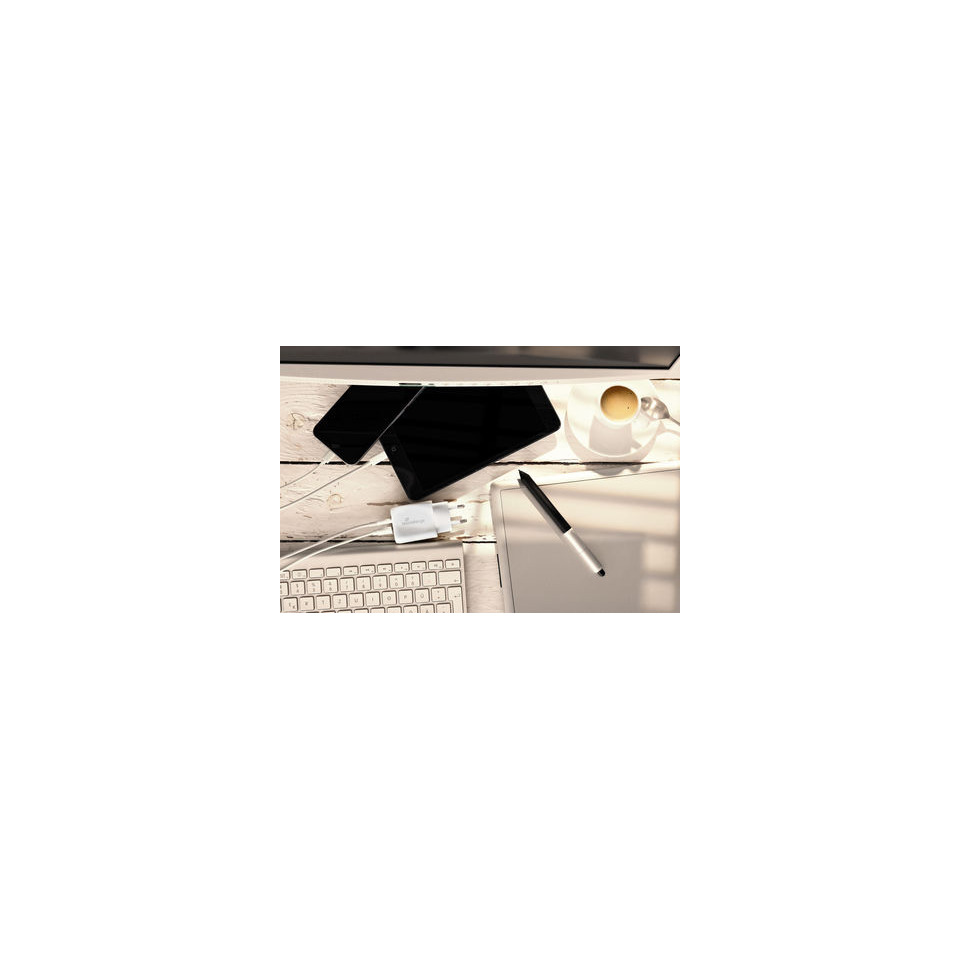 tablet, smartphone, keyboard, stylus, coffee cup