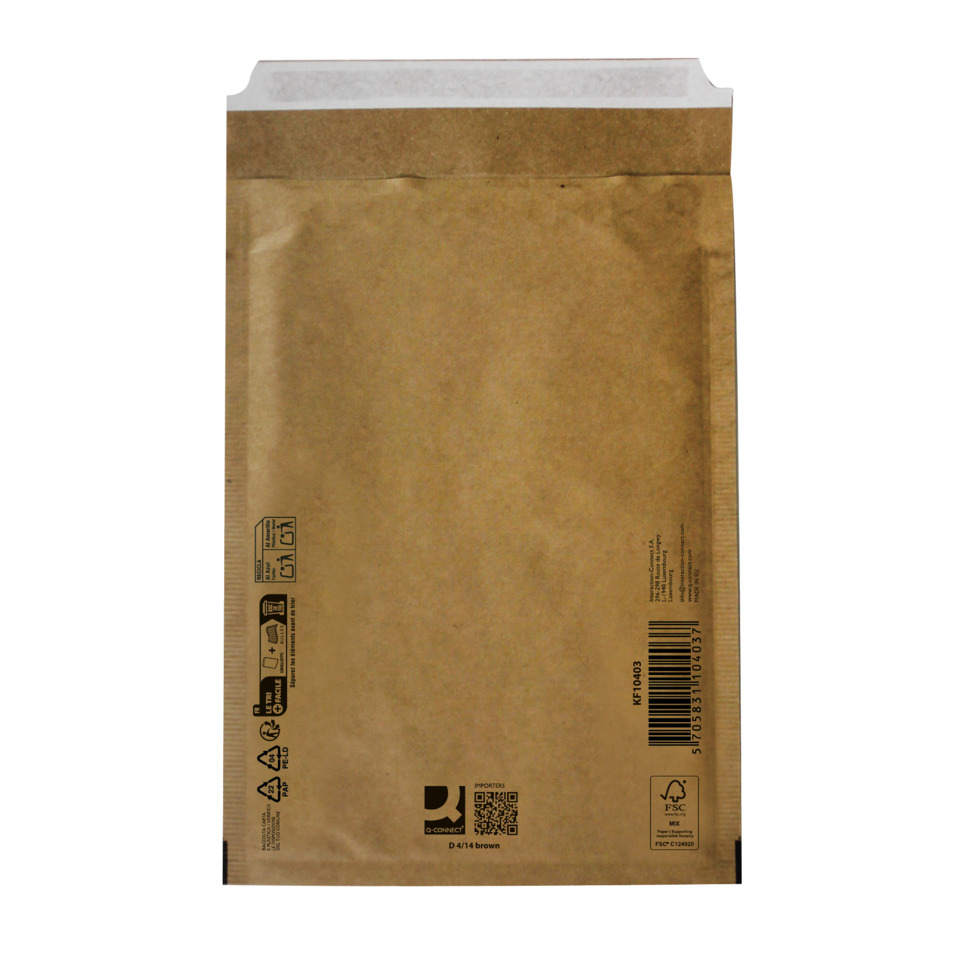 kraftpapier, beutelnachrichten, postverpackung, braun, fsc-zertifiziert