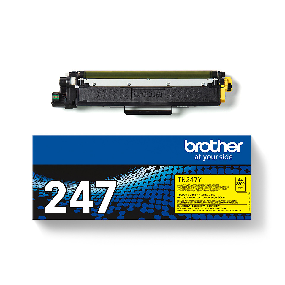 Tonerpatrone, Bruder kompatibel, HP-Kompatibilität nicht sichtbar, Gelbtoner, A4-Verpackung