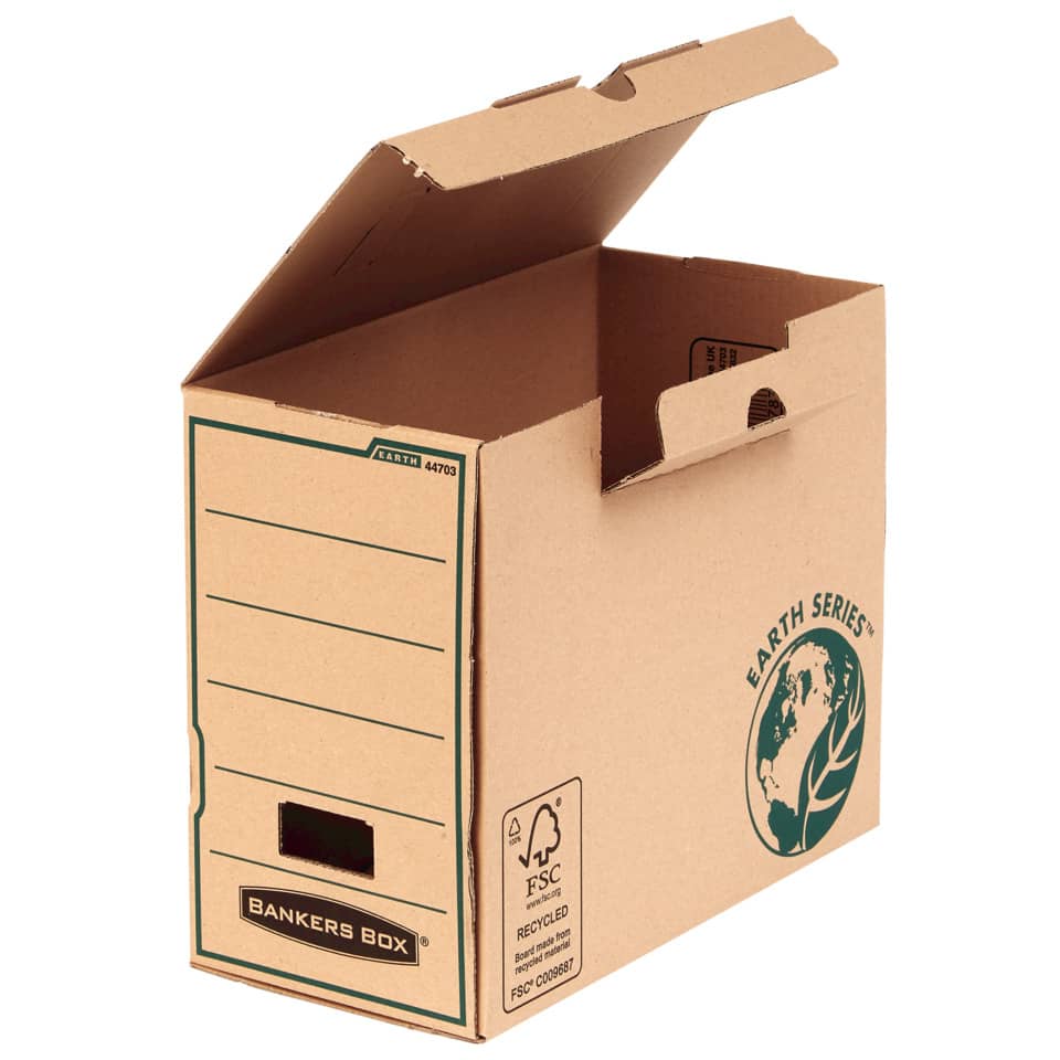 kartonbox, versandbox, earth series box, recycelter karton, bankers box