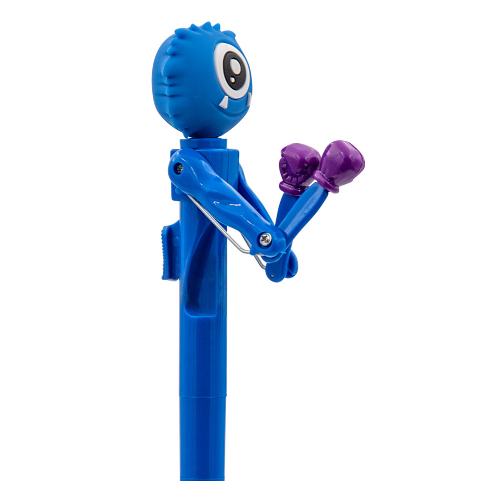 Kinderspielzeug, Blaues Figur, Armatur, Lila Handschuhe, Klemmmechanismus